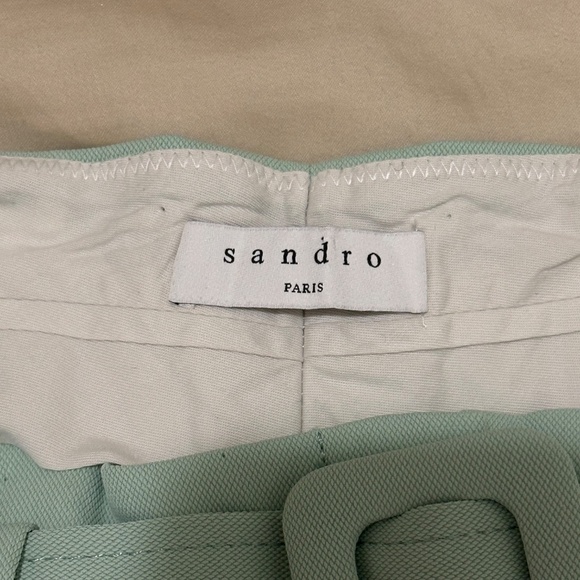 Sandro blazer/shorts set in mint green, size 42 - Picture 10 of 10